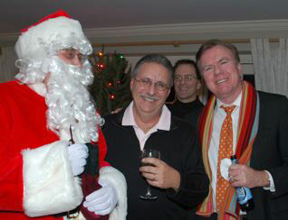 Santa, Ron, and Chris